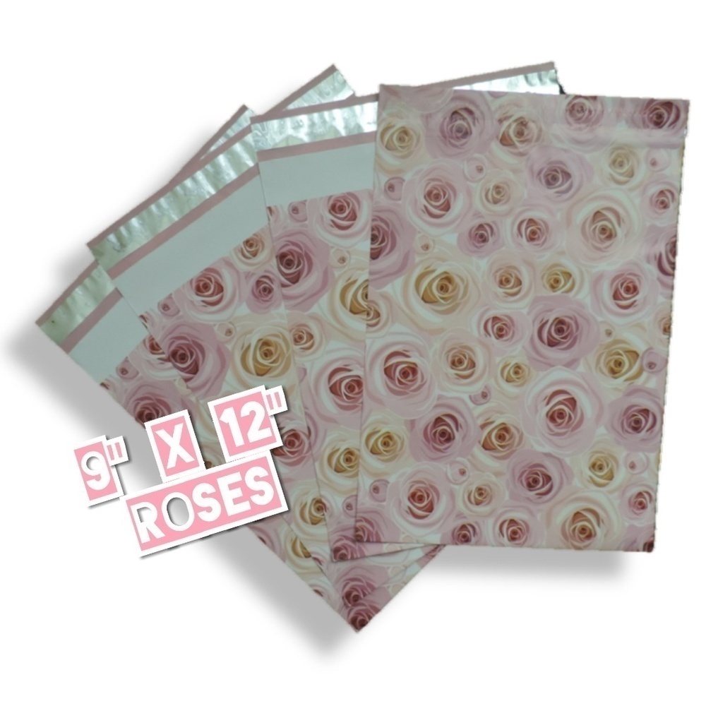 100 Roses Poly Mailers 9x12